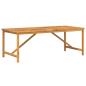 Preview: Garten-Esstisch 200x90x74 cm Massivholz Akazie