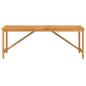 Preview: Garten-Esstisch 200x90x74 cm Massivholz Akazie