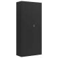 Preview: Aktenschrank Schwarz 90x40x200 cm Stahl