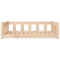 Preview: Hundebett 95,5x65,5x28 cm Massivholz Kiefer