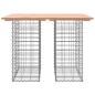 Preview: Gartentisch aus Gabionen 100x70x72 cm Massivholz Douglasie