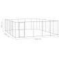 Preview: Outdoor-Hundezwinger Verzinkter Stahl 36,3 m²