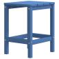 Preview: Adirondack-Gartenstuhl mit Hocker & Tisch HDPE Aquamarin