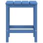 Preview: Adirondack-Gartenstuhl mit Hocker & Tisch HDPE Aquamarin