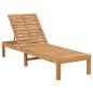 Preview: Sonnenliegen 2 Stk. Massivholz Teak