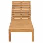 Preview: Sonnenliegen 2 Stk. Massivholz Teak