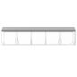 Preview: Outdoor-Hundezwinger mit Dach Silbern 2x10x2,5 m Stahl Verzinkt