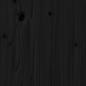 Preview: Massivholzbett Schwarz 200x200 cm