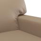 Preview: 3-tlg. Sofagarnitur Cappuccino-Braun Kunstleder