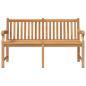 Preview: Gartenbank 150 cm Massivholz Teak