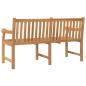 Preview: Gartenbank 150 cm Massivholz Teak