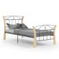 Preview: Bettgestell Schwarz Metall 90x200 cm