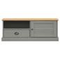 Preview: TV-Schrank VIGO Grau 106x40x40 cm Massivholz Kiefer
