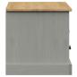 Preview: TV-Schrank VIGO Grau 106x40x40 cm Massivholz Kiefer