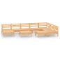 Preview: 10-tlg. Garten-Lounge-Set Massivholz Kiefer