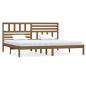 Preview: Massivholzbett Honigbraun Kiefer 200x200 cm