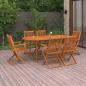 Preview: ARDEBO.de - 7-tlg. Garten-Essgruppe 180x90x75 cm Massivholz Akazie