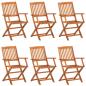 Preview: 7-tlg. Garten-Essgruppe 180x90x75 cm Massivholz Akazie