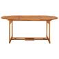 Preview: 7-tlg. Garten-Essgruppe 180x90x75 cm Massivholz Akazie