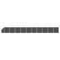 Preview: ARDEBO.de - Zaunelement Set WPC 1830x(105-186) cm Schwarz