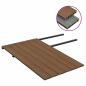 Preview: WPC Terrassendielen mit Zubehör Braun und Grau 15 m² 4 m