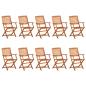 Preview: 11-tlg. Garten-Essgruppe 220x90x75 cm Massivholz Akazie
