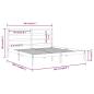 Preview: Massivholzbett Honigbraun Kiefer 200x200 cm