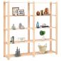 Preview: Lagerregale 5 B?den 5 Stk. 170x38x170cm Massivholz Kiefer 500kg
