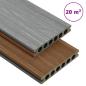 Preview: ARDEBO.de - WPC Terrassendielen mit Zubehör Braun und Grau 20 m² 2,2 m