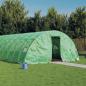 Preview: ARDEBO.de - Gewächshaus mit Stahlrahmen Grün 70 m² 14x5x2,3 m