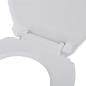 Preview: Toilettensitze mit Absenkautomatik 2 Stk. Kunststoff Wei?