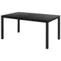 Preview: 5-tlg. Garten-Essgruppe PVC Rattan Schwarz