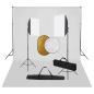 Preview: ARDEBO.de - Fotostudio-Set mit Softboxen, Hintergrundsystem und Reflektor