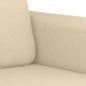 Preview: 2-tlg. Sofagarnitur mit Kissen Creme Stoff