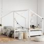 Preview: ARDEBO.de - Kinderbett Wei? 2x(90x190) cm Massivholz Kiefer