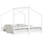 Preview: Kinderbett Wei? 2x(90x190) cm Massivholz Kiefer