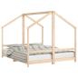 Preview: Kinderbett 2x(80x200) cm Massivholz Kiefer