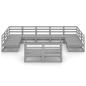 Preview: 11-tlg. Garten-Lounge-Set Massivholz Kiefer