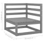 Preview: 11-tlg. Garten-Lounge-Set Massivholz Kiefer