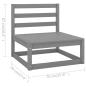 Preview: 7-tlg. Garten-Lounge-Set Massivholz Kiefer
