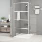 Preview: ARDEBO.de - Duschwand für Begehbare Dusche Weiß 90x195 cm ESG-Klarglas