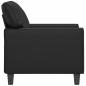 Preview: Sessel Schwarz 60 cm Kunstleder