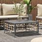 Preview: ARDEBO.de - Gartentisch Anthrazit 70x70x34 cm Poly Rattan
