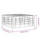 Preview: Gartentisch Anthrazit 70x70x34 cm Poly Rattan