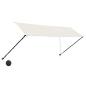 Preview: Einziehbare Markise mit LED 350×150 cm Creme
