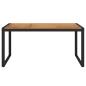 Preview: Gartentisch mit Beinen in U-Form 160x80x75 cm Massivholz Akazie
