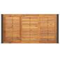 Preview: Gartentisch mit Beinen in U-Form 160x80x75 cm Massivholz Akazie