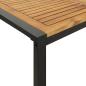 Preview: Gartentisch mit Beinen in U-Form 160x80x75 cm Massivholz Akazie