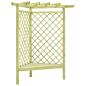 Preview: ARDEBO.de - Eckpergola mit Bank 130×130×197 cm Kiefernholz Imprägniert