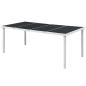 Preview: ARDEBO.de - Gartentisch 190x90x74 cm Schwarz Stahl